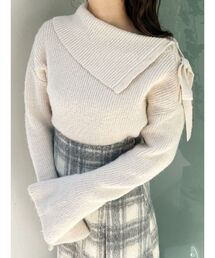 MERCURYDUO | 2WAYアシメカラーニット(ニット/セーター)