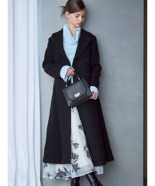 MERCURYDUO（マーキュリーデュオ）の「2WAYアシメカラーニット（ニット/セーター・レディース・イエロー/ライトブルー/アイボリー・FREE）」の4枚目の写真