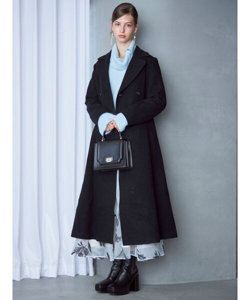 MERCURYDUO（マーキュリーデュオ）の「2WAYアシメカラーニット（ニット/セーター・レディース・イエロー/ライトブルー/アイボリー・FREE）」の5枚目の写真