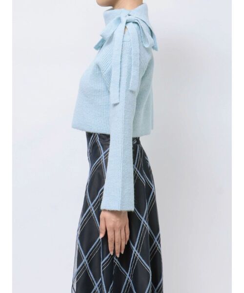 MERCURYDUO（マーキュリーデュオ）の「2WAYアシメカラーニット（ニット/セーター・レディース・イエロー/ライトブルー/アイボリー・FREE）」の13枚目の写真