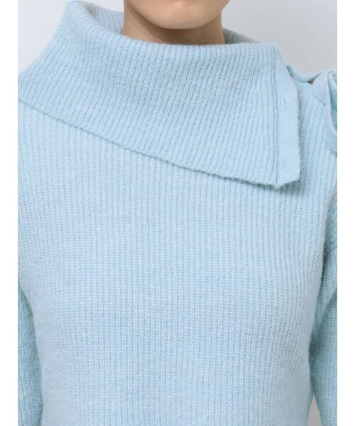 MERCURYDUO（マーキュリーデュオ）の「2WAYアシメカラーニット（ニット/セーター・レディース・イエロー/ライトブルー/アイボリー・FREE）」の15枚目の写真