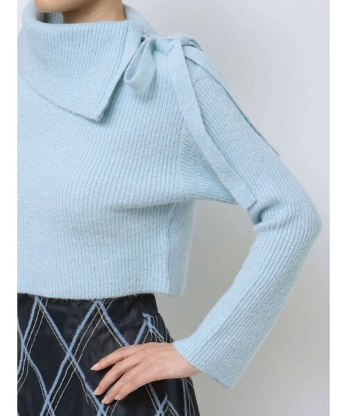 MERCURYDUO（マーキュリーデュオ）の「2WAYアシメカラーニット（ニット/セーター・レディース・イエロー/ライトブルー/アイボリー・FREE）」の16枚目の写真