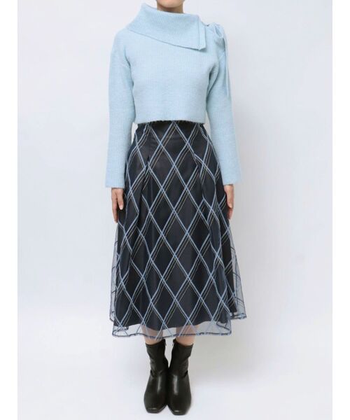 MERCURYDUO（マーキュリーデュオ）の「2WAYアシメカラーニット（ニット/セーター・レディース・イエロー/ライトブルー/アイボリー・FREE）」の20枚目の写真