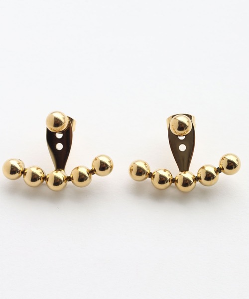 abaskdesign(アバスクデザイン)の「金属アレルギー対応 2wayバックキャッチスタッズステンレスピアス(ピアス(両耳用)・レディース・ゴールド/シルバー・FREE)」の14枚目の写真