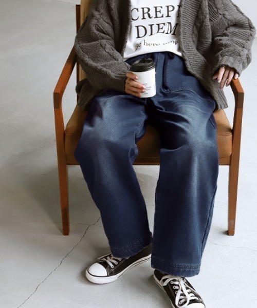 HUG.U（ハグユー）の「選べる裏地デニム（デニムパンツ・レディース・インディゴブルー/ダークインディゴブルー/ライトインディゴブルー/ブルー系その他/ライトブルー/ブルー系その他2・M(レギュラー丈)/M(トール丈)/L(レギュラー丈)/L(トール丈)）」の10枚目の写真