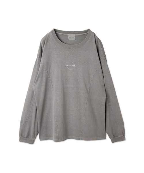 SHORT ROUND（ショートラウンド）の「SHORT ROUND/ピグメントジオメトリックロゴT（Tシャツ/カットソー・メンズ・スミクロ/グレー・LARGE/MEDIUM）」の18枚目の写真
