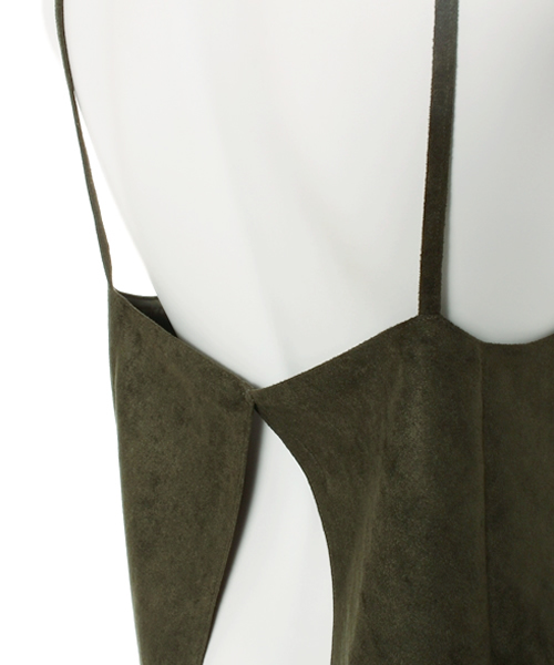 CIAOPANIC（チャオパニック）の「【Ciaopanic】　スエードキャミソール（シャツ/ブラウス・レディース・キャメル/カーキ/ベージュ・FREE）」の9枚目の写真