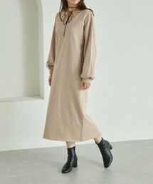 pairmanon | 【リンクコーデ】【ママサイズ】裏毛 レイヤード風 ワンピース(ワンピース)