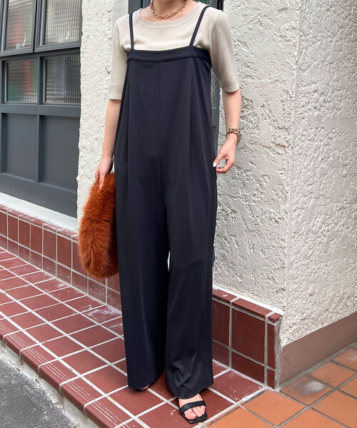 Jena espace merveilleux(ジェナ エスパスメルヴェイユ)の「キャミサロペット(ワンピース・レディース・パープル/ブラック・FREE)」の13枚目の写真