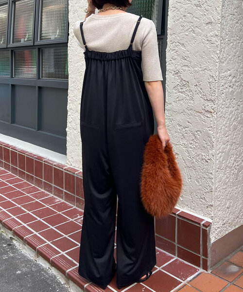Jena espace merveilleux(ジェナ エスパスメルヴェイユ)の「キャミサロペット(ワンピース・レディース・パープル/ブラック・FREE)」の15枚目の写真