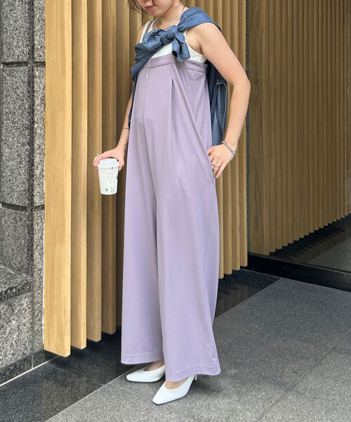 Jena espace merveilleux(ジェナ エスパスメルヴェイユ)の「キャミサロペット(ワンピース・レディース・パープル/ブラック・FREE)」の18枚目の写真
