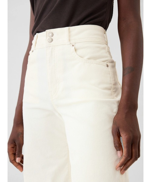 GAP（ギャップ）の「ハイライズ コーデュロイ ストライド ワイドパンツ（その他パンツ・レディース・アイボリー/ブラウン・23/24/25/26/27/28/29/30）」の6枚目の写真