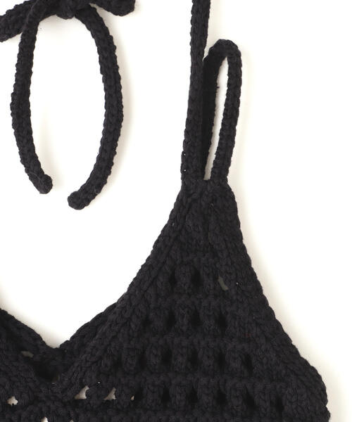 VOLTAGE CONTROL FILTER(ヴォルテージコントロールフィルター)の「VOLTAGE CONTROL FILTER/ヴォルテージコントロールフィルター/MESH KNIT BRATOP(ニット/セーター・レディース・ブラック・F)」の6枚目の写真