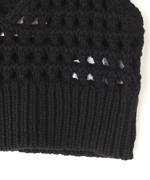 VOLTAGE CONTROL FILTER(ヴォルテージコントロールフィルター)の「VOLTAGE CONTROL FILTER/ヴォルテージコントロールフィルター/MESH KNIT BRATOP(ニット/セーター・レディース・ブラック・F)」の7枚目の写真