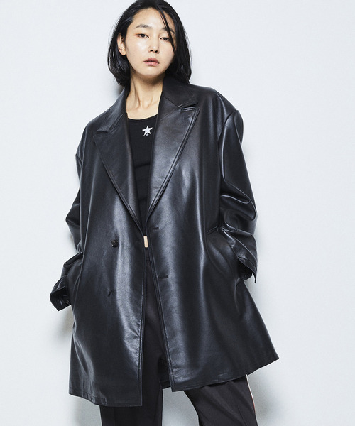 converse tokyo レザーブルゾン CONVERSE TOKYO ✕ Schott】別注 LAMB LEATHER JACKET