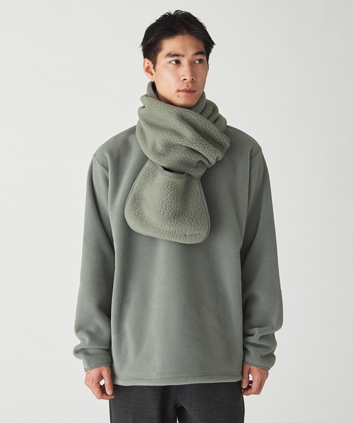 Snow Peak(スノーピーク)の「Thermal Boa Fleece Stole(ストール/ショール・メンズ・グレー/ブルー/オレンジ/ブラック・ONE SIZE)」の1枚目の写真