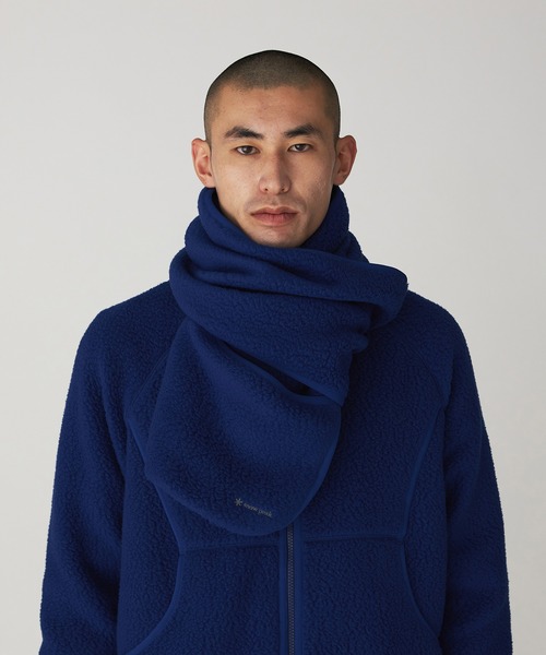 Snow Peak(スノーピーク)の「Thermal Boa Fleece Stole(ストール/ショール・メンズ・グレー/ブルー/オレンジ/ブラック・ONE SIZE)」の3枚目の写真