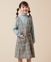 a.v.v（アーヴェヴェ）の「[140-150]タックフレアジャンスカ（ワンピース・キッズ）」