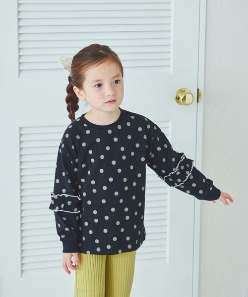 SOOR PLOOM フリル袖 Tシャツ 4Y SOOR PLOOM フリル袖 Tシャツ 4Y Soor Ploom(ソーアプルーム