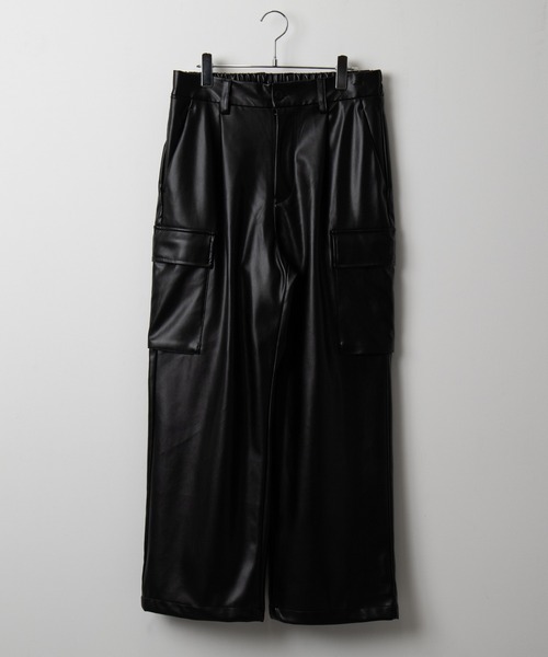 LUCY（ルーシー）の「LUCY/エコレザーカーゴスラックス（スラックス・メンズ・ブラック・LARGE/MEDIUM）」の11枚目の写真