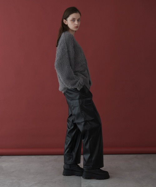 LUCY（ルーシー）の「LUCY/エコレザーカーゴスラックス（スラックス・メンズ・ブラック・LARGE/MEDIUM）」の16枚目の写真