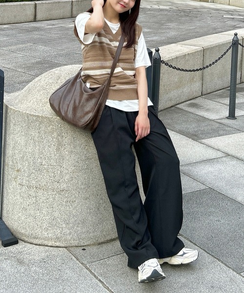CITYSHOP 別注 ODAKHA RANDOM BORDER ニット ベスト - メルカリ