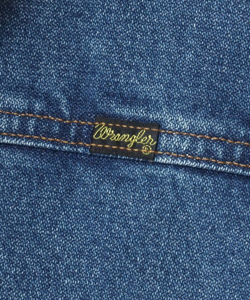 Wrangler（ラングラー）の「Wrangler/ラングラー Denim Boa Lined Trucker Jacket/デニム 裏ボア 襟コーデュロイ トラッカージャケット/227MJL/レディース メンズ（デニムジャケット・メンズ・インディゴブルー/ブラック/ワンウォッシュ・M/L/XL）」の11枚目の写真