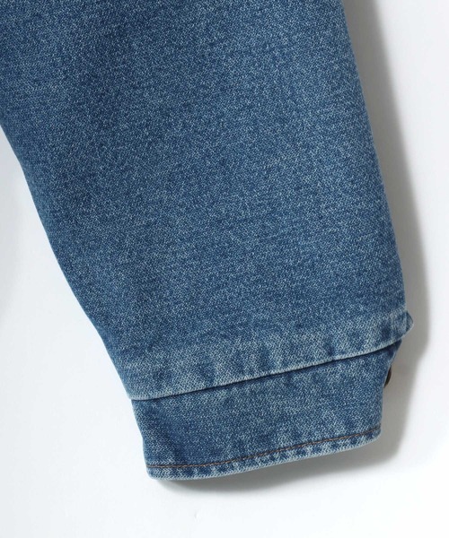 Wrangler（ラングラー）の「Wrangler/ラングラー Denim Boa Lined Trucker Jacket/デニム 裏ボア 襟コーデュロイ トラッカージャケット/227MJL/レディース メンズ（デニムジャケット・メンズ・インディゴブルー/ブラック/ワンウォッシュ・M/L/XL）」の15枚目の写真