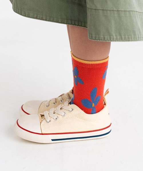 stample（スタンプル）の「レトロフラワー　ショートソックス　【3足組】（ソックス/靴下・キッズ・A・LL/S/M/L）」の3枚目の写真