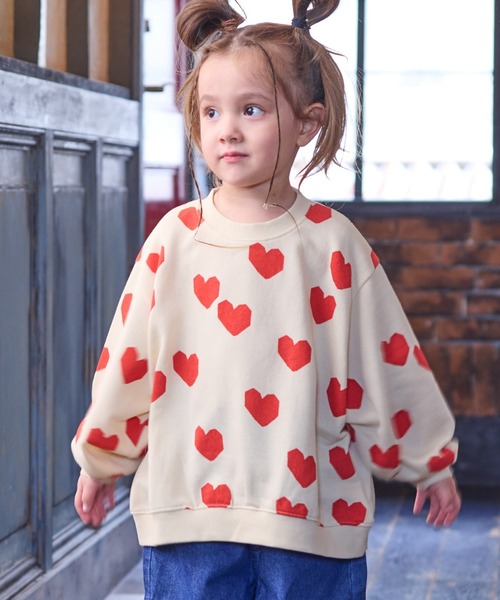 HOGAN RANCH WEAR（ホーガンランチウエア）の「ソウガラトレーナー（スウェット・キッズ・ライトグリーン/レッド/ブラウン/グリーン/パープル/ライトブルー/オフホワイト/グレー・80/90/95/100/110/120/130/140/150）」の8枚目の写真