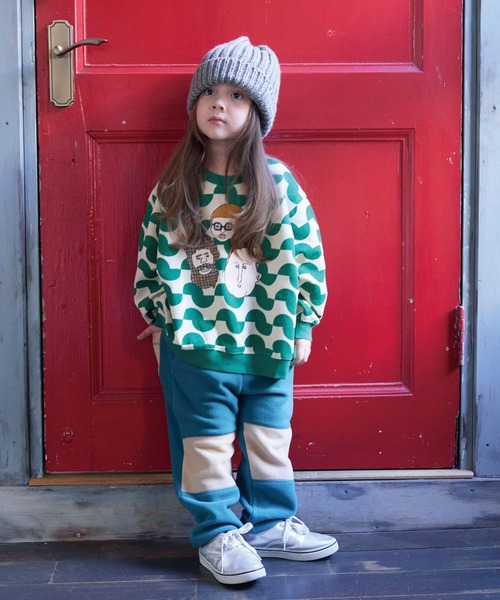 HOGAN RANCH WEAR（ホーガンランチウエア）の「ソウガラトレーナー（スウェット・キッズ・ライトグリーン/レッド/ブラウン/グリーン/パープル/ライトブルー/オフホワイト/グレー・80/90/95/100/110/120/130/140/150）」の17枚目の写真