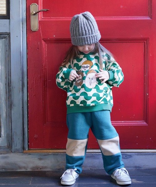 HOGAN RANCH WEAR（ホーガンランチウエア）の「ソウガラトレーナー（スウェット・キッズ・ライトグリーン/レッド/ブラウン/グリーン/パープル/ライトブルー/オフホワイト/グレー・80/90/95/100/110/120/130/140/150）」の19枚目の写真