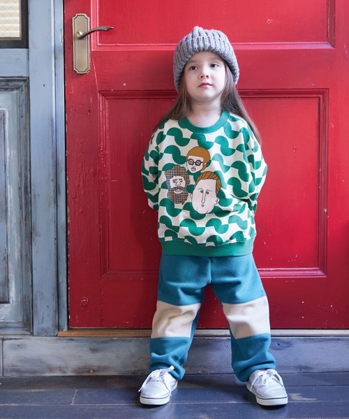 HOGAN RANCH WEAR（ホーガンランチウエア）の「ソウガラトレーナー（スウェット・キッズ・ライトグリーン/レッド/ブラウン/グリーン/パープル/ライトブルー/オフホワイト/グレー・80/90/95/100/110/120/130/140/150）」の18枚目の写真