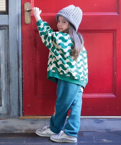 HOGAN RANCH WEAR（ホーガンランチウエア）の「ソウガラトレーナー（スウェット・キッズ・ライトグリーン/レッド/ブラウン/グリーン/パープル/ライトブルー/オフホワイト/グレー・80/90/95/100/110/120/130/140/150）」の20枚目の写真