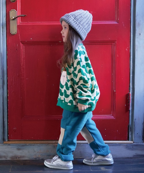 HOGAN RANCH WEAR（ホーガンランチウエア）の「ソウガラトレーナー（スウェット・キッズ・ライトグリーン/レッド/ブラウン/グリーン/パープル/ライトブルー/オフホワイト/グレー・80/90/95/100/110/120/130/140/150）」の22枚目の写真