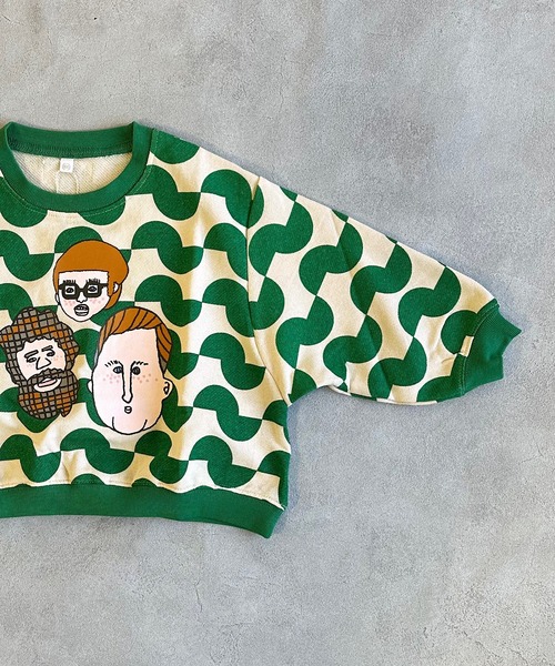 HOGAN RANCH WEAR（ホーガンランチウエア）の「ソウガラトレーナー（スウェット・キッズ・ライトグリーン/レッド/ブラウン/グリーン/パープル/ライトブルー/オフホワイト/グレー・80/90/95/100/110/120/130/140/150）」の15枚目の写真