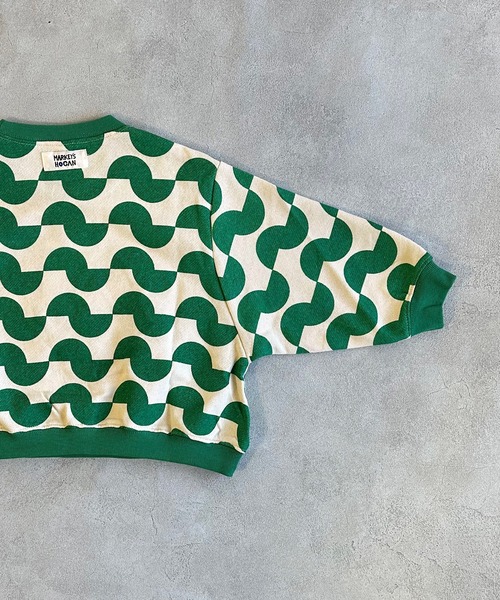 HOGAN RANCH WEAR（ホーガンランチウエア）の「ソウガラトレーナー（スウェット・キッズ・ライトグリーン/レッド/ブラウン/グリーン/パープル/ライトブルー/オフホワイト/グレー・80/90/95/100/110/120/130/140/150）」の16枚目の写真