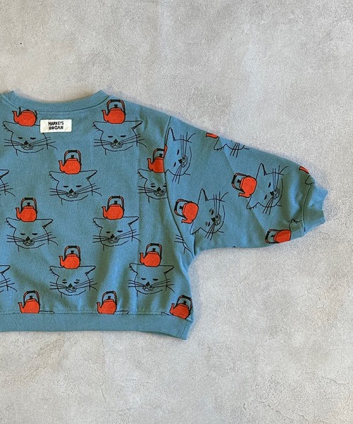 HOGAN RANCH WEAR（ホーガンランチウエア）の「ソウガラトレーナー（スウェット・キッズ・ライトグリーン/レッド/ブラウン/グリーン/パープル/ライトブルー/オフホワイト/グレー・80/90/95/100/110/120/130/140/150）」の13枚目の写真