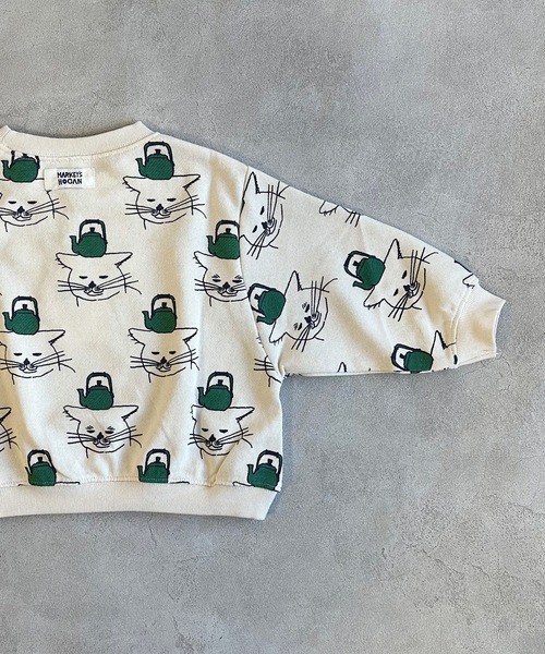 HOGAN RANCH WEAR（ホーガンランチウエア）の「ソウガラトレーナー（スウェット・キッズ・ライトグリーン/レッド/ブラウン/グリーン/パープル/ライトブルー/オフホワイト/グレー・80/90/95/100/110/120/130/140/150）」の11枚目の写真