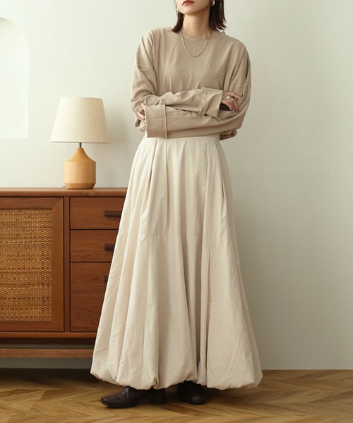 NOAHL（ノアル）の「【NOAHL】ヴィンテージライク刺繍ロンT（Tシャツ/カットソー・レディース・オフホワイト/ブルーグレー/キナリ/モカ/チャコール/ブラウン/ライトグリーン・S/FREE）」の13枚目の写真