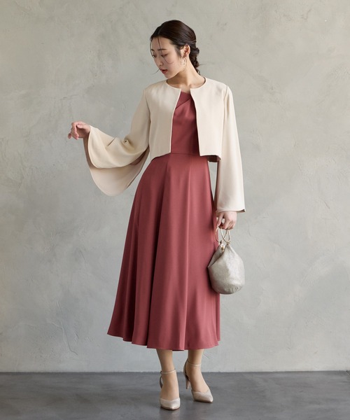 AIMER(エメ)の「アシンメトリーネックフレアーラインパーティードレス 結婚式 お呼ばれ ドレス 20代 30代 40代(ドレス・レディース・ダルブルー系/ローズ系/ネイビー・MEDIUM)」の16枚目の写真