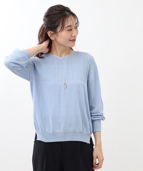 【セール】【WEB限定カラーあり／洗える】薄手ホールガーメント（R）ニット（ニット/セーター）｜Reflect（リフレクト）