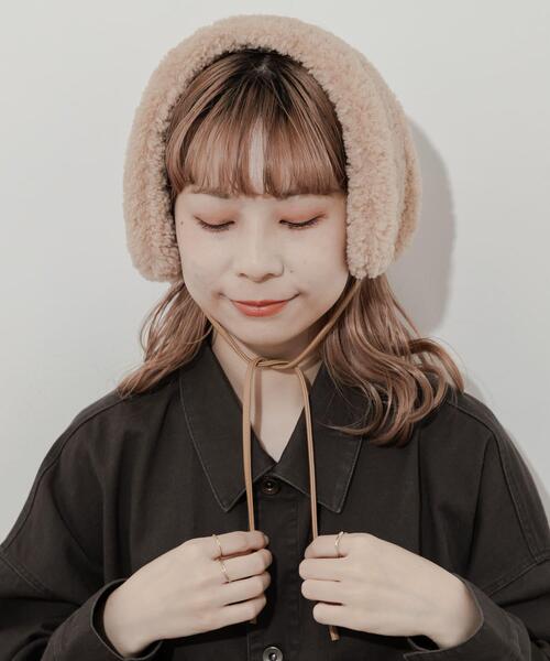SMELLY（スメリー）の「ストラップボアイヤーマフ（イヤーマフ・レディース・アイボリー/ベージュ・-）」の11枚目の写真