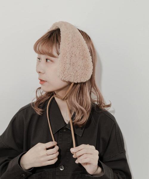 SMELLY（スメリー）の「ストラップボアイヤーマフ（イヤーマフ・レディース・アイボリー/ベージュ・-）」の12枚目の写真