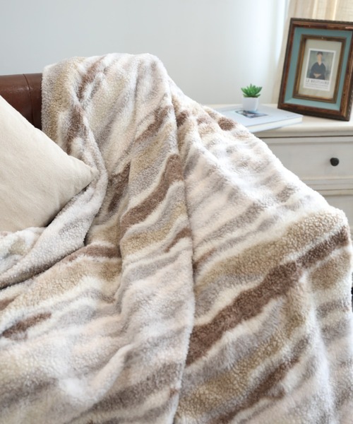 【セール】ふわふわリバーシブル毛布（ブランケット）｜aimoha（アイモハ）