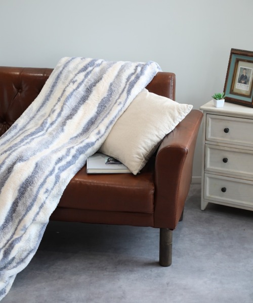 【セール】ふわふわリバーシブル毛布（ブランケット）｜aimoha（アイモハ）