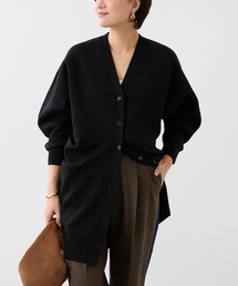 ダブルニットtuck ロングカーディガン