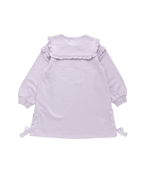 JENNI love(ジェニィラブ)の「【コットン100%】すそレースアップセーラーワンピ(ワンピース・キッズ・ブラック/ラベンダー・130cm/140cm/160cm/150cm)」の17枚目の写真