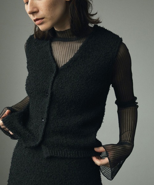 anuke（アンヌーク）の「Knotyarn Knit Vest（ベスト）」 - WEAR