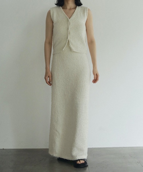 大幅値下げ！anuke(アンヌーク) Knotyarn Knit Vest anuke ANUKE(アンヌーク）Knotyarn Knit Vest 即日発送